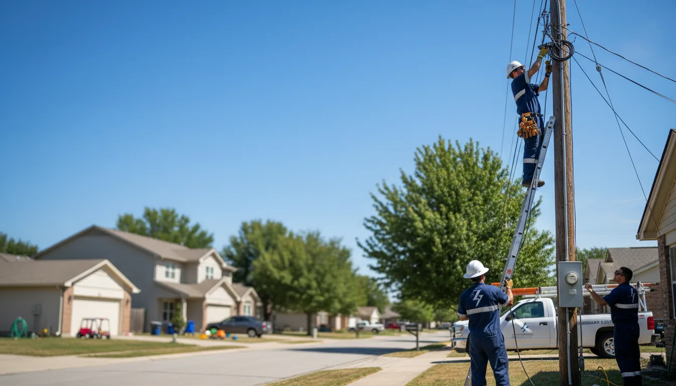 Residential electrician providing installation services in Corinne, WV
